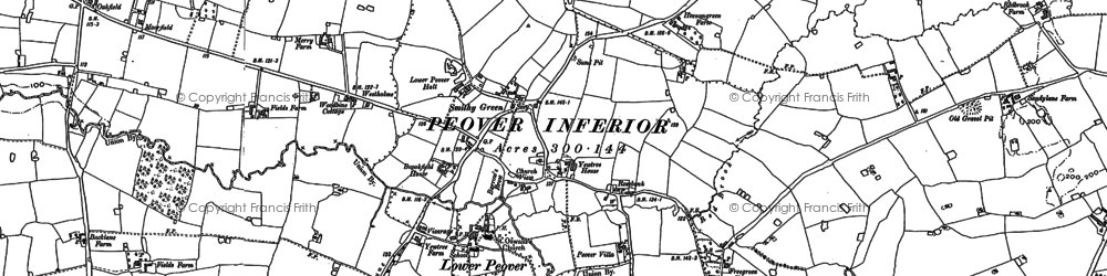 Old map of Smithy Green in 1897
