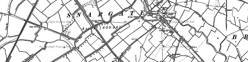 Old map of Appledore Sta in 1896