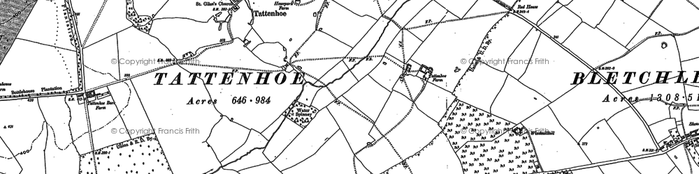 Old map of Snelshall West in 1898