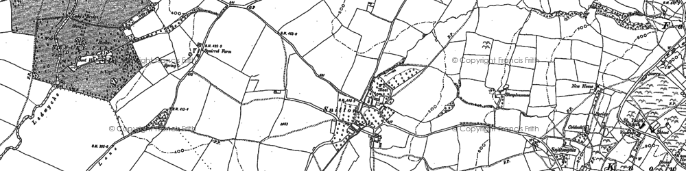 Old map of Snitton in 1883