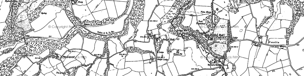 Old map of Sodylt in 1909