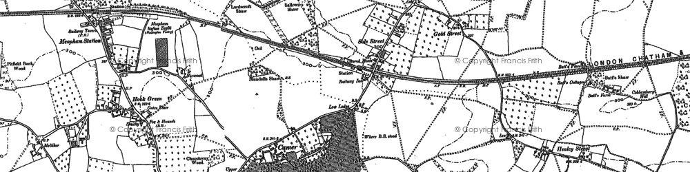 Old map of Camer in 1895