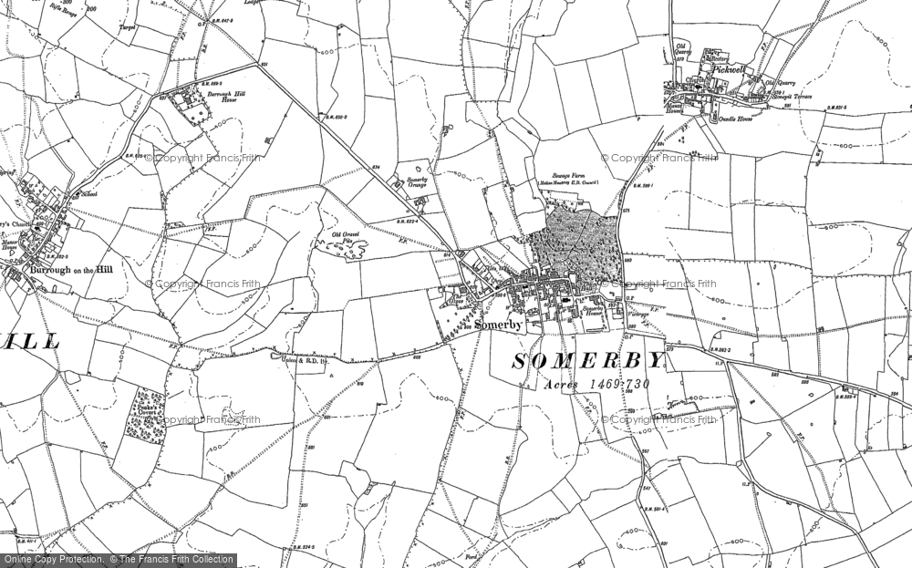 Old Map of Somerby, 1902 in 1902