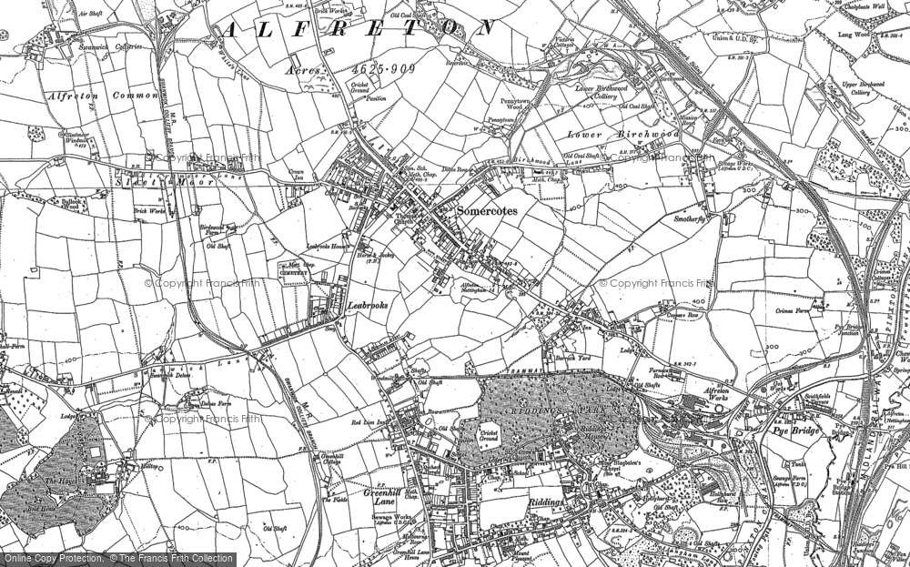 Old Map of Somercotes, 1879 - 1899 in 1879