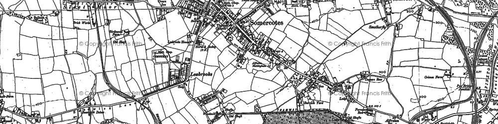 Old map of Somercotes in 1879