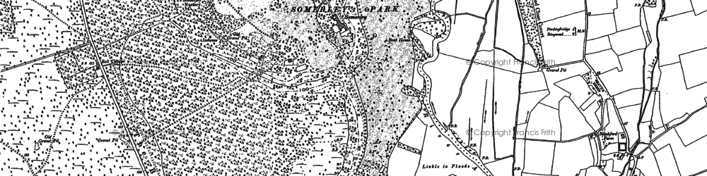 Old map of Somerley in 1907