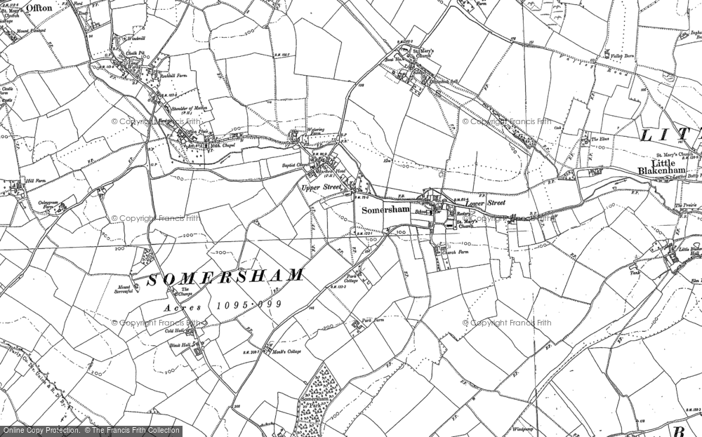 Old Map of Somersham, 1881 - 1884 in 1881