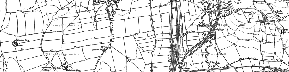 Old map of Sothall in 1897