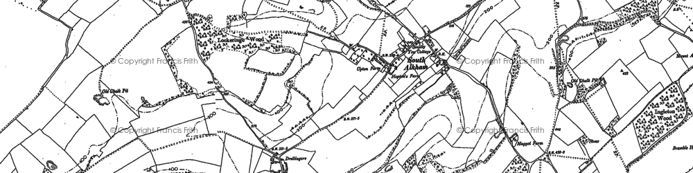 Old map of South Alkham in 1896