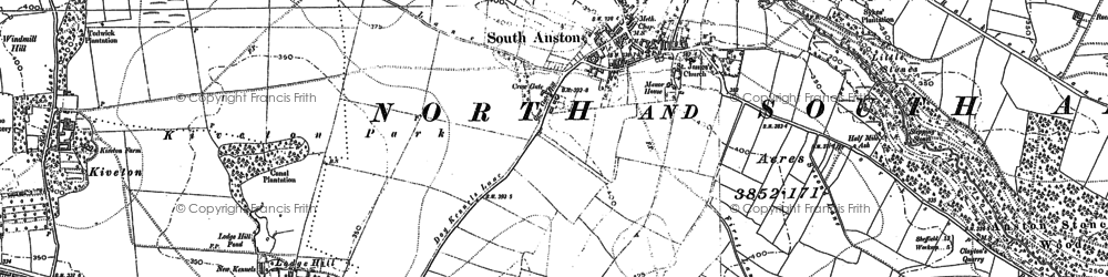 Old map of South Anston in 1890