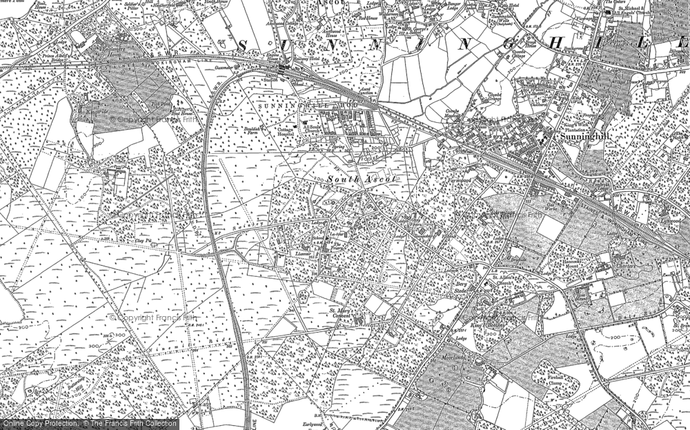Old Map of South Ascot, 1898 - 1910 in 1898