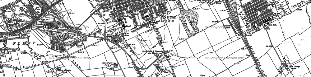 Old map of South Bank in 1893