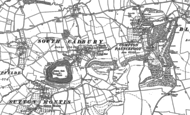 Old Map of South Cadbury, 1885