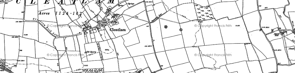Old map of Alwent Mill in 1896