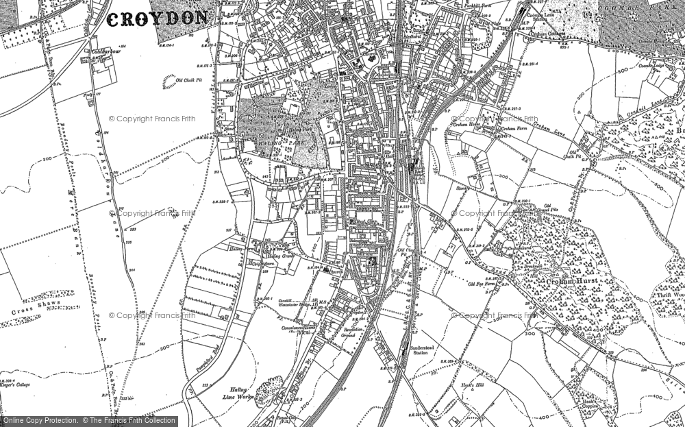 Old Map of South Croydon, 1894 - 1911 in 1894