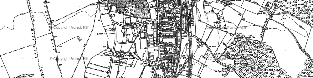 Old map of South Croydon in 1894