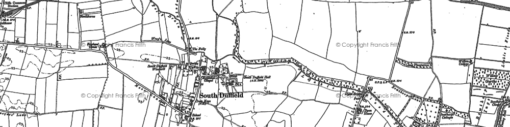 Old map of South Duffield in 1889