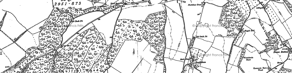 Old map of South Green in 1895