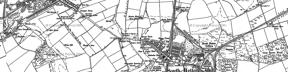 Old map of South Hetton in 1914