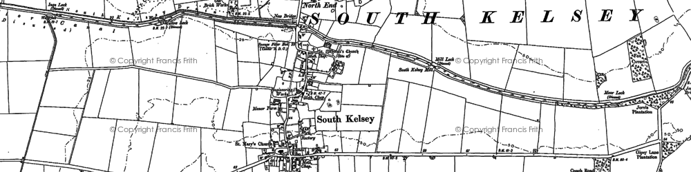 Old map of South Kelsey in 1886
