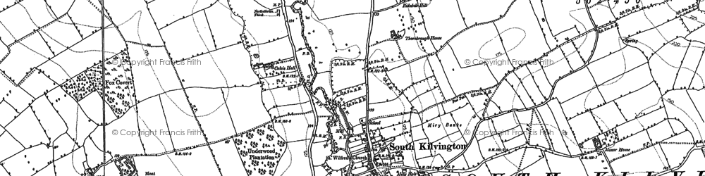 Old map of South Kilvington in 1891