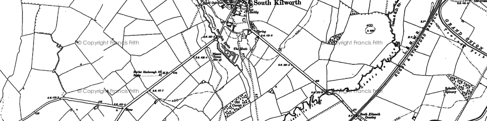 Old map of Buckwell Lodge in 1885