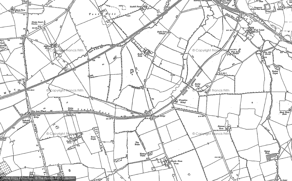 Old Map of South Leaze, 1899 in 1899