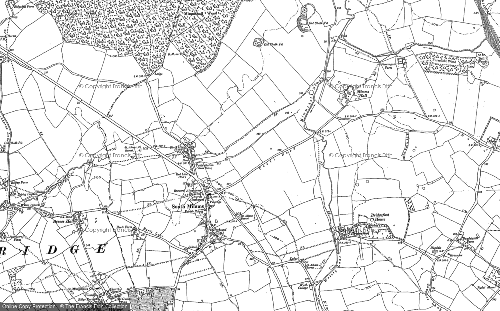 Old Map of South Mimms, 1895 - 1935 in 1895