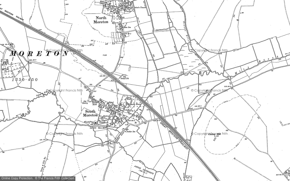 Old Map of South Moreton, 1898 - 1910 in 1898