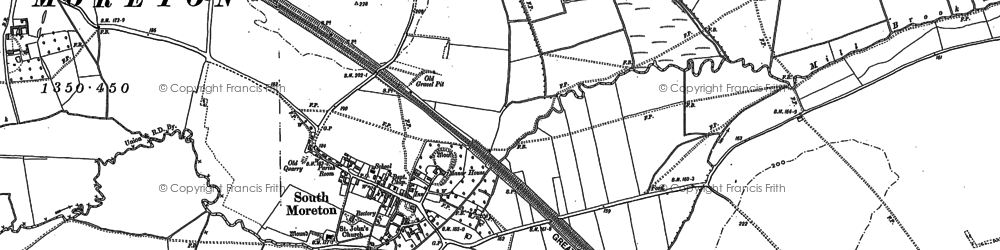 Old map of South Moreton in 1898