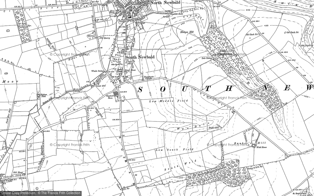 Old Map of South Newbald, 1889 in 1889