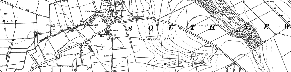 Old map of South Newbald in 1889