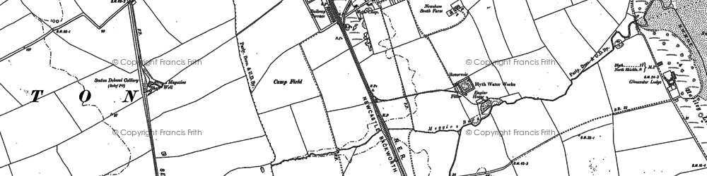 Old map of Link Ho in 1896