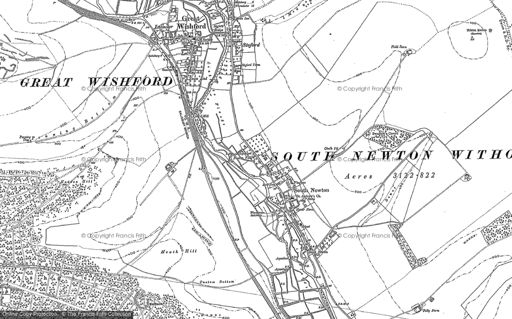 Old Map of South Newton, 1899 - 1900 in 1899