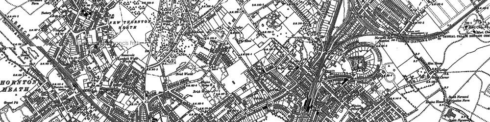 Old map of South Norwood in 1894