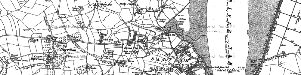 Old map of Kingsmill Lake in 1865