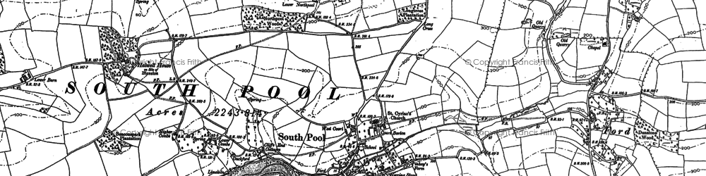 Old map of Wilton in 1905