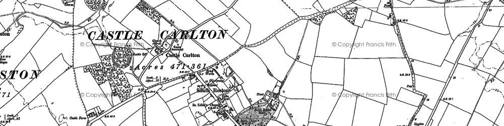 Old map of South Reston in 1887