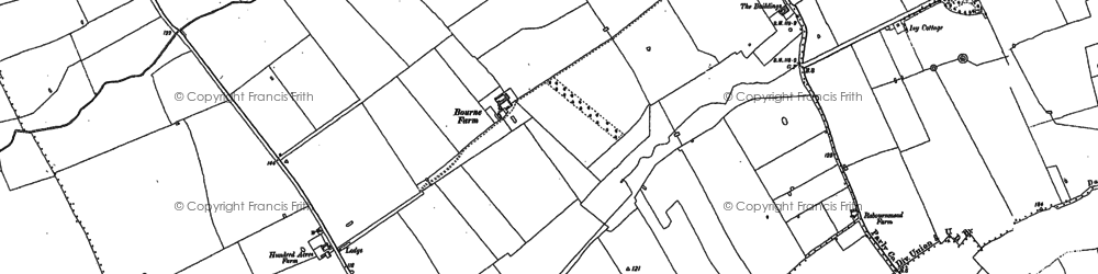 Old map of South Ruislip in 1894