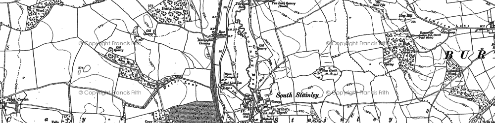 Old map of South Stainley in 1890