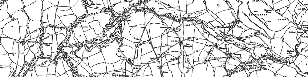 Old map of South Stainmore in 1897