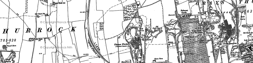 Old map of South Stifford in 1907
