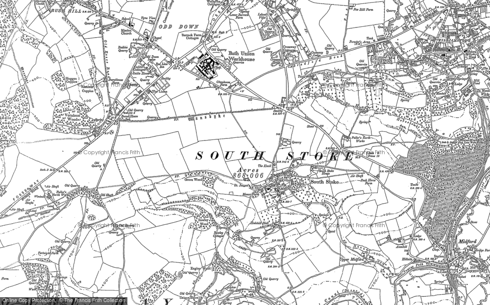 Old Map of South Stoke, 1883 - 1902 in 1883