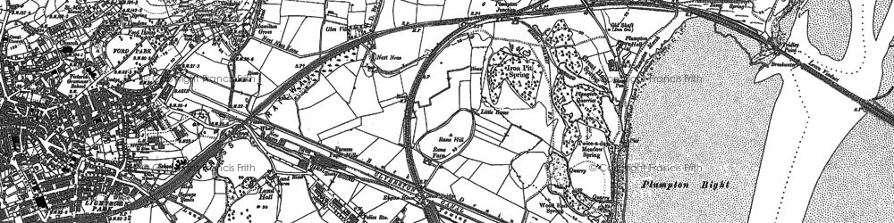 Old map of Sandhall in 1911