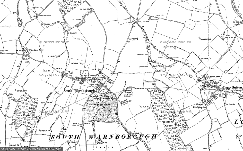 Old Map of South Warnborough, 1894 in 1894