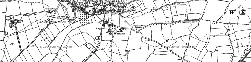 Old map of South Wheatley in 1898