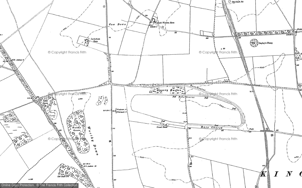 Old Map of South Wonston, 1894 - 1895 in 1894