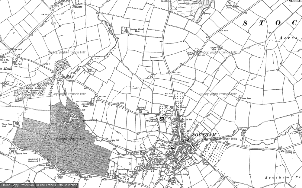 Old Maps Of River Itchen Warwickshire Francis Frith   Southam 1885 Hosm50101 