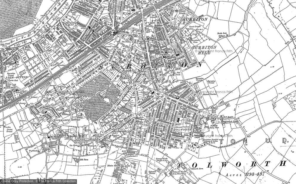 Old Map of Southborough, 1894 - 1895 in 1894