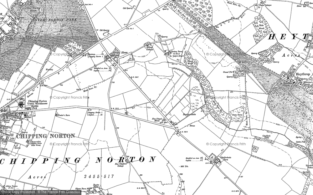 Old Map of Southcombe, 1898 in 1898